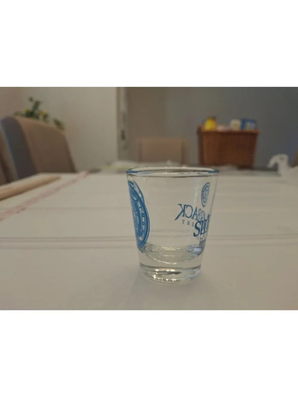 Silverback Distillery Shot Glass VA PA Spirit Beringei Blue Logo Barware Souveni